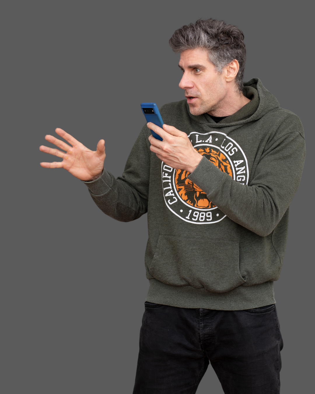 Mike, der ambitionierte Filmer Foto eines Mannes, der mit einem Handy filmt