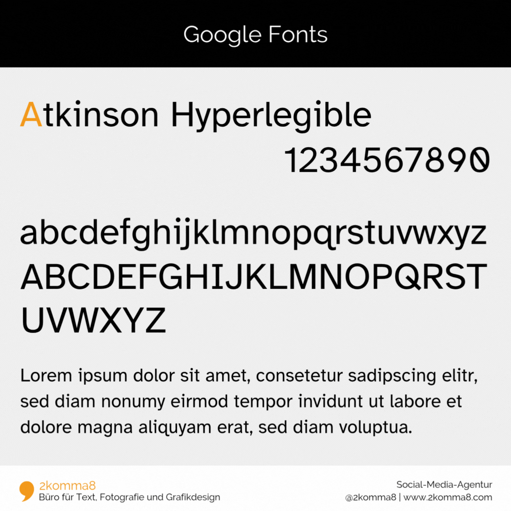 Infografik Google Fonts Google Fonts