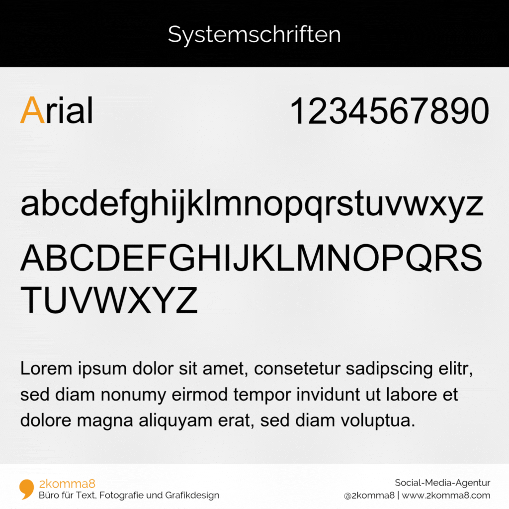 Infografik Blog Systemschriften (3) Arial
