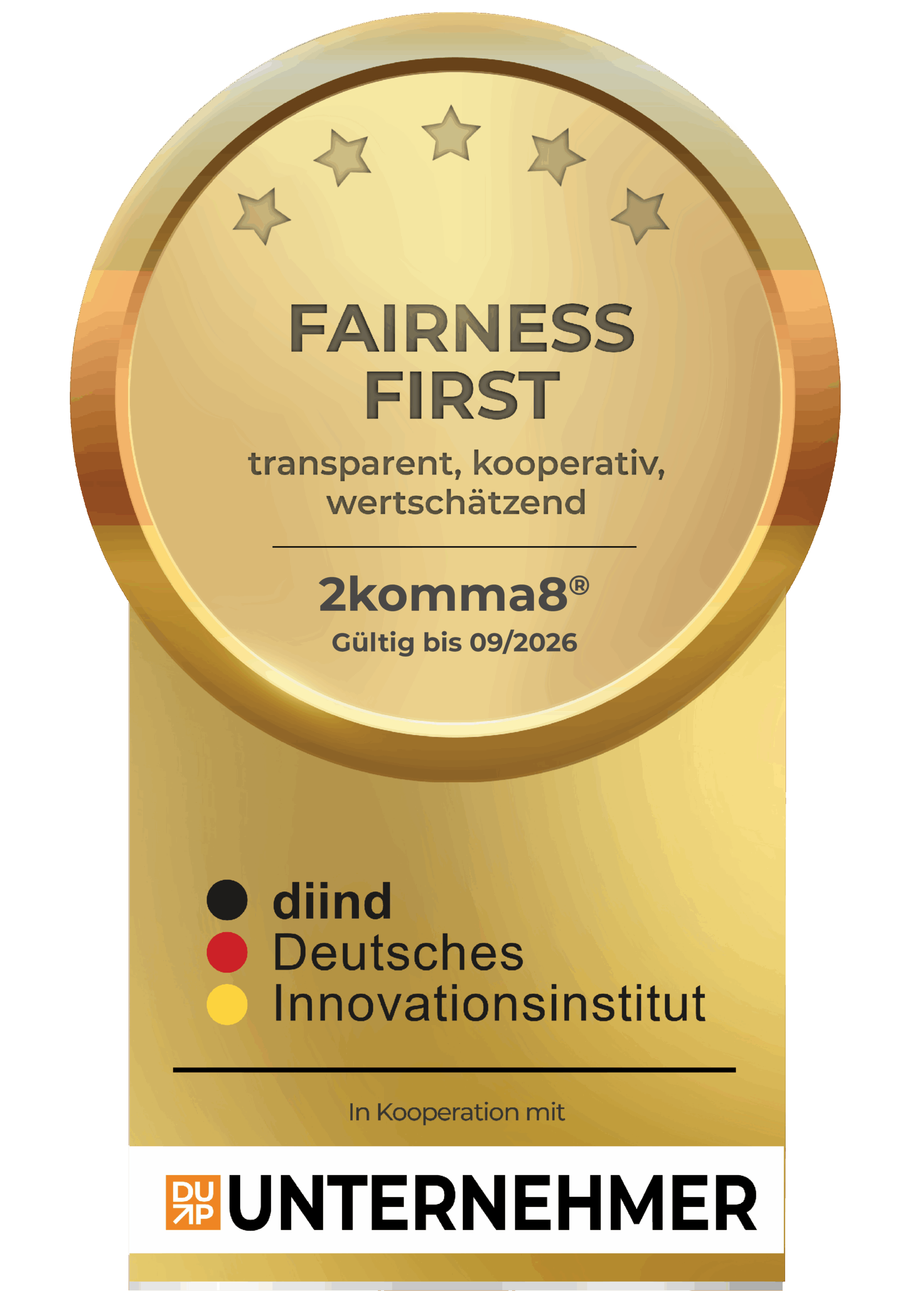 DIIND_SIEGEL_Fairness_First_2komma8® Siegel Fairness First
