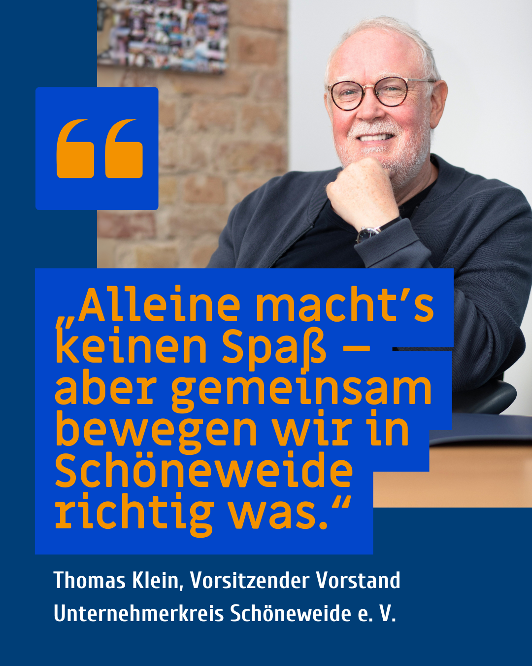 Portrait von Thomas Klein, vorsitzender Vorstand vom Unternehmerkreis Schöneweide