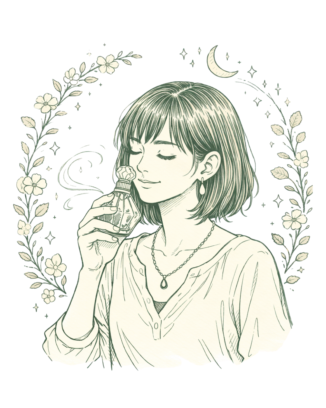 Illustration für Klancoachin Melanie mit Duftflacon